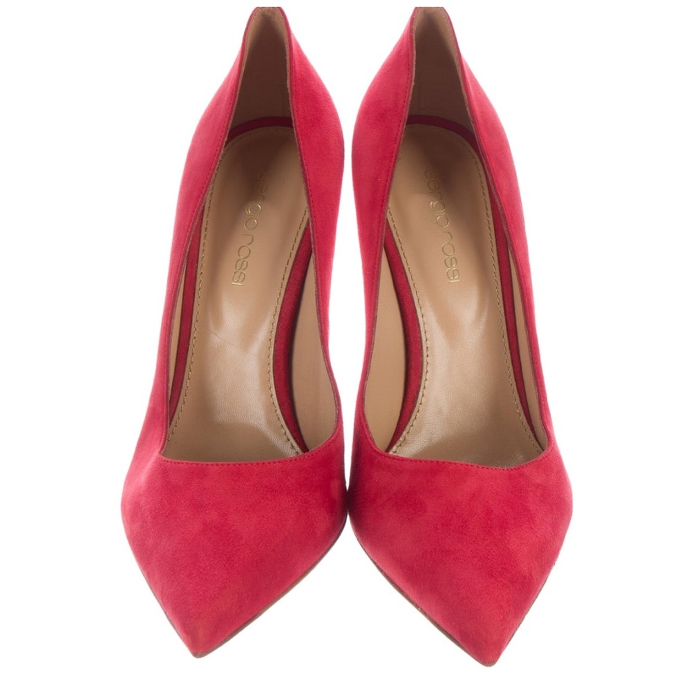 SOLD 🎈NWOT SERGIO ROSSI Suede Pumps - Picture 3 of 5